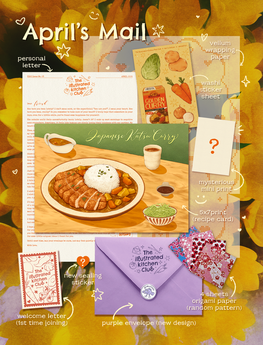 The Illustrated Kitchen Mail Club #3 APRIL 2026