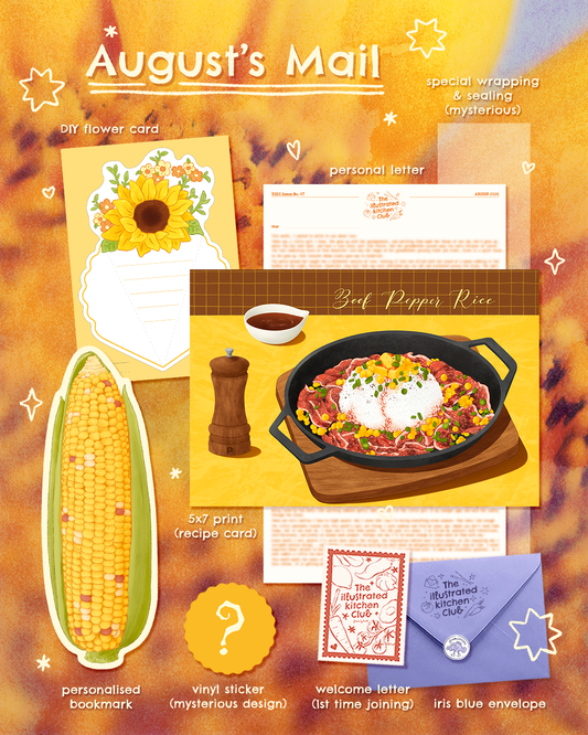 The Illustrated Kitchen Mail Club #7 AUGUST 2026
