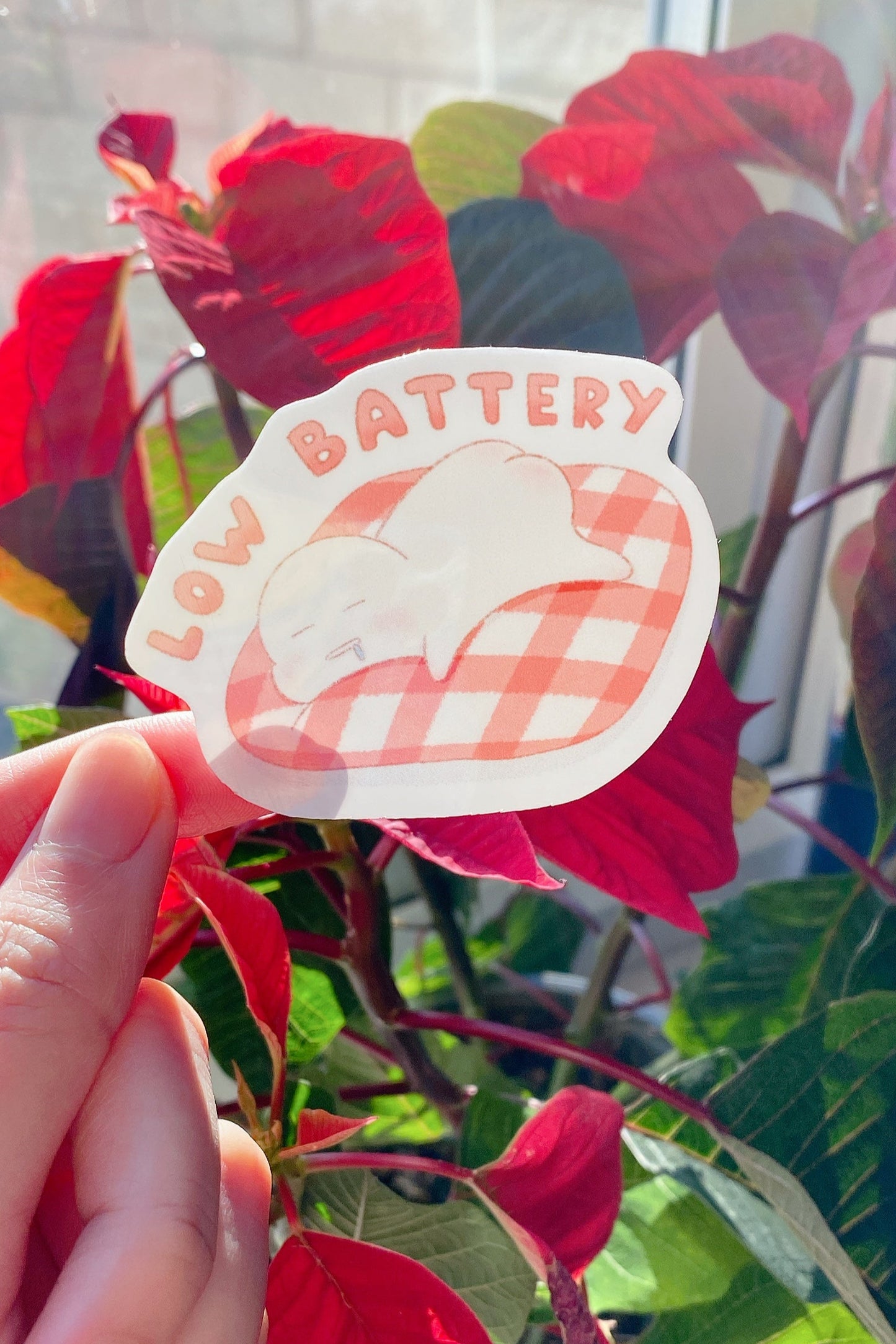 Low Battery Sticker