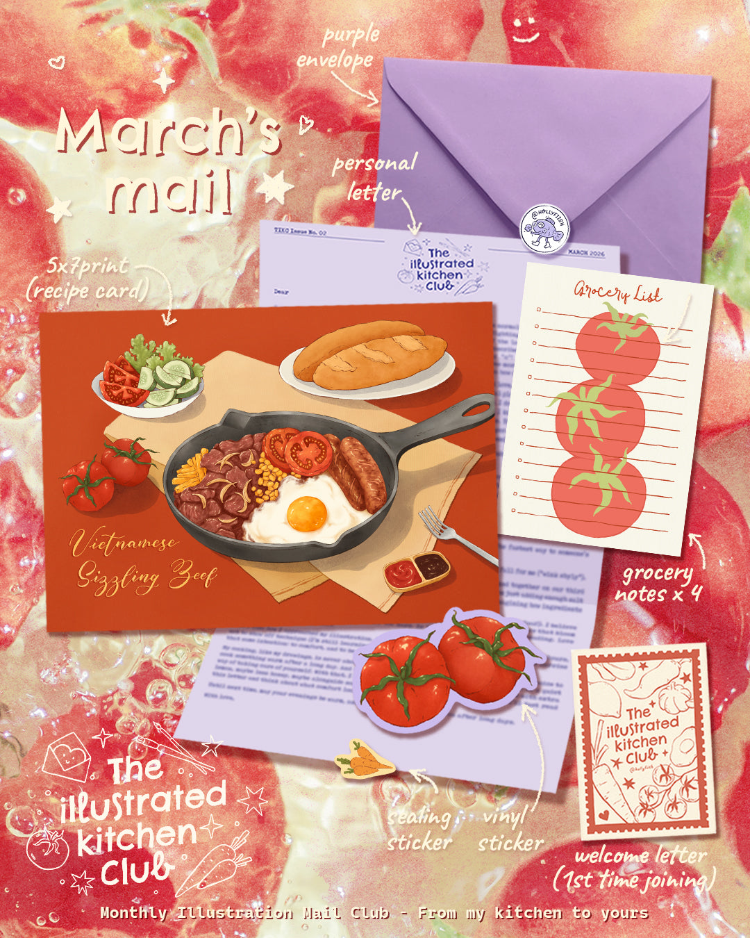 The Illustrated Kitchen Mail Club #2 MARCH 2026