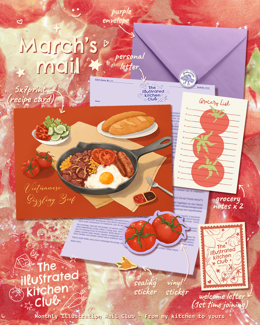 The Illustrated Kitchen Mail Club #2 MARCH 2026
